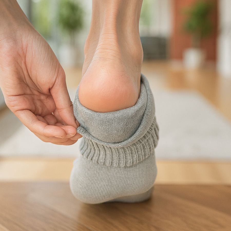 かかとケア靴下 レディース