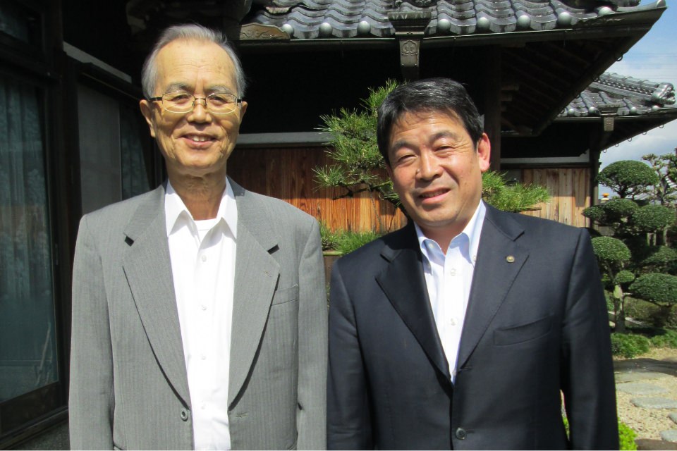 谷口久次先生と鈴木靴下代表