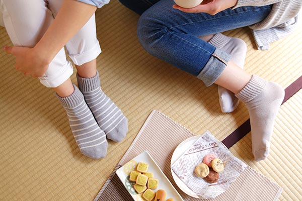 古都奈良で肌にやさしい靴下を作っています