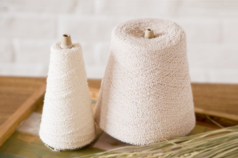 しっとり滑らかな、米ぬか繊維