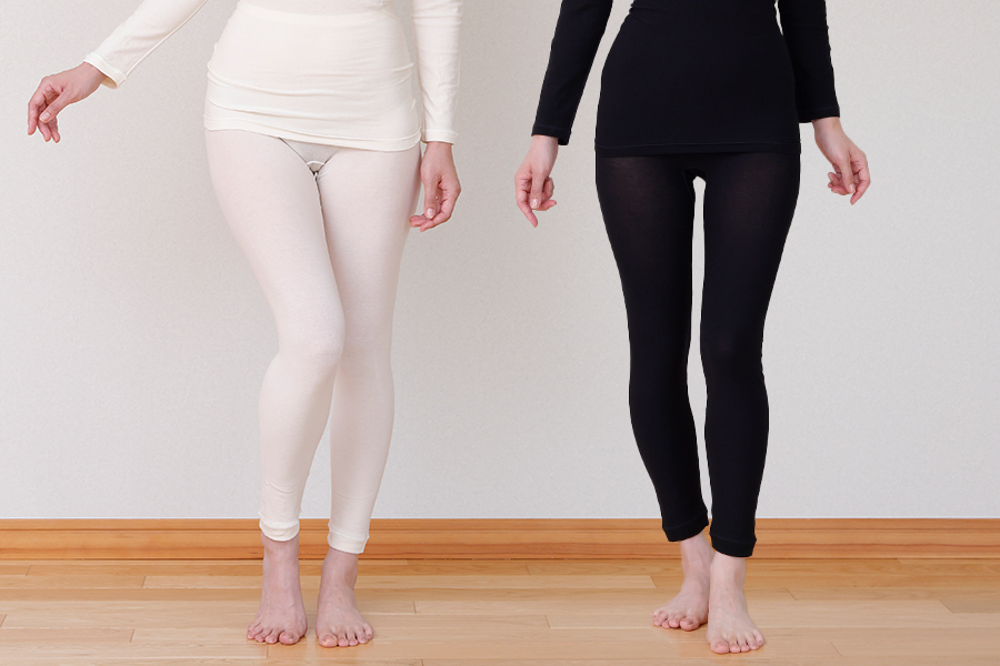 10分丈レギンスの生成とブラック