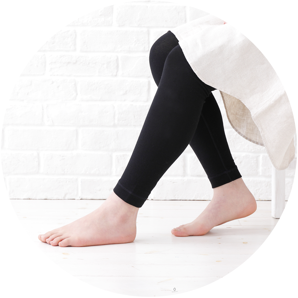 10分丈レギンス-ブラック着用シーン