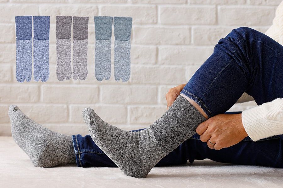 足首ゆったり、リラックスできる靴下