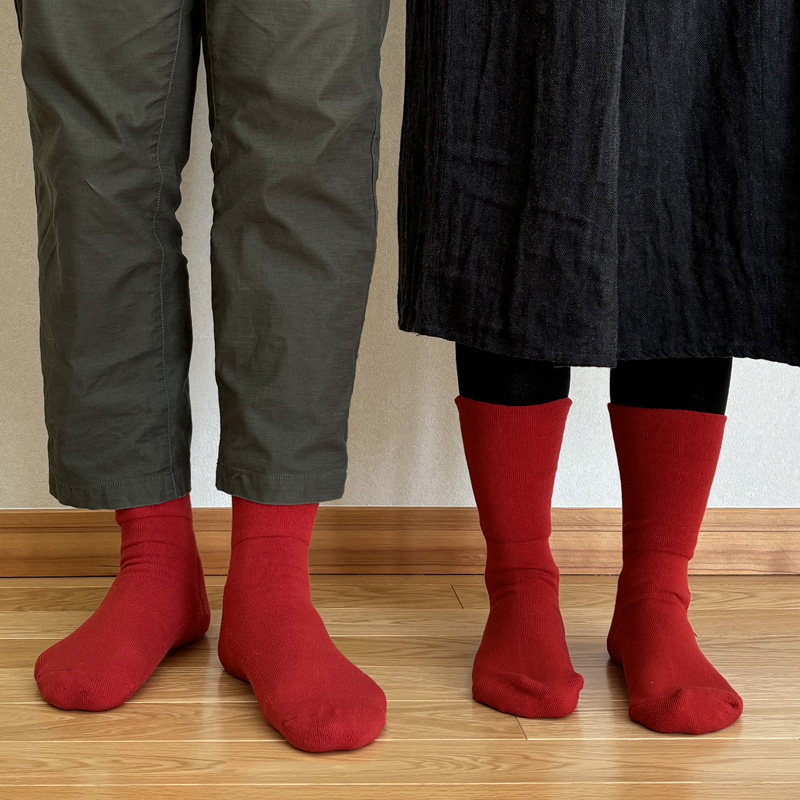 締め付けない靴下 あったか素材