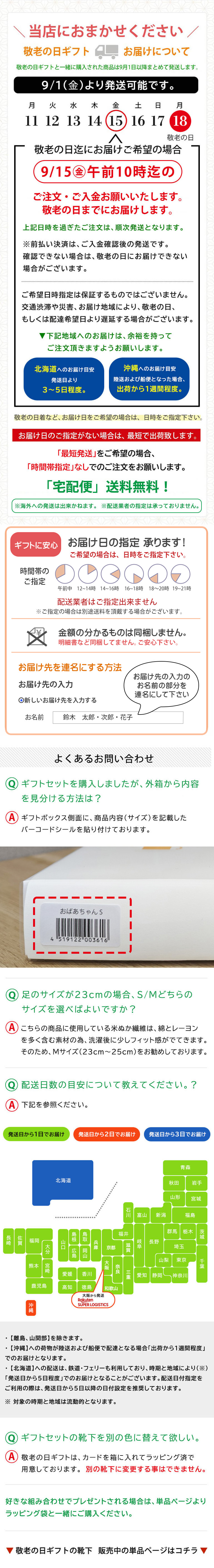 お届けについて